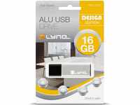 XLYNE 16GB USB-Stick 2.0 ALU High Speed, Design Flash Laufwerk, Aluminium