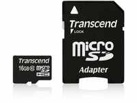 Transcend 16GB microSDXC/SDHC Class 10 (Premium) with Adapter
