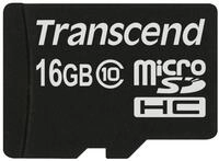Transcend 16GB microSDXC/SDHC Class 10 (Premium) with Adapter