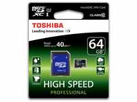 Toshiba High Speed Professional Micro SDXC 64GB Class 10 (bis zu 40MB/s lesen)
