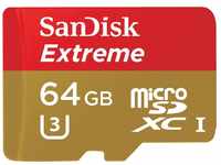SanDisk Extreme 64GB Class 10 microSDXC for Action Sports Cameras Memory Card...