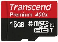 Transcend TS16GUSDCU1 Class 10 Premium microSDHC 16GB Speicherkarte UHS-I