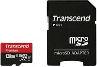Transcend TS128GUSDU1 Premium Class 10 microSDXC 128 GB Speicherkarte mit...