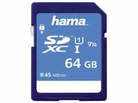 Hama Class 10 SDXC 64GB Speicherkarte (UHS-I, 45Mbps)