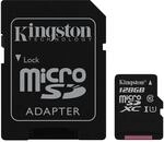 Kingston SDC10G2/128GB microSD 12 Klasse 10 bis zu 45MB/s Speicherkarte (mit