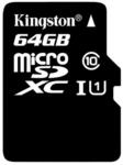 Kingston SDC10G2/64GB microSD Klasse 10 bis zu 45MB/s Speicherkarte (mit SD-Adapter)