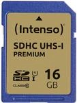 Intenso Premium SDHC UHS-I 16GB Class 10 Speicherkarte blau