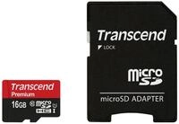 Transcend TS16GUSDU1 Class 10 Premium microSDHC 16GB Speicherkarte UHS-I mit