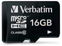 Verbatim Premium Micro SDHC Speicherkarte, 16 GB, Datenspeicher für Foto- und