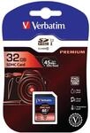 Verbatim Premium U1 SDHC - 32 GB Speicherkarte, Class 10 Karte,