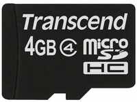 Transcend Micro SDHC 4GB Class 4 Speicherkarte mit SD-Adapter