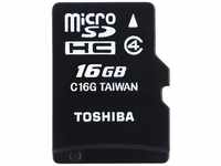 Toshiba HIGH SPEED M102 Micro SDHC 16GB Klasse 4 Speicherkarte (bis zu 4MB/s lesen)