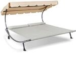 LECO Outdoor-Doppelliege Original &ndash; Sonnenliege, Gartenliege mit Sonnendach f&uuml;r