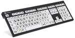LogicKeyboard LKB-LPBW-BJPU-DE PC Nero Slimline Tastatur LargePrint schwarz auf...