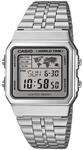 CASIO Herren-Armbanduhr Digital Quarz Edelstahl A500WA-7