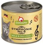 GranataPet Symphonie No. 6 Kalb & Gefl&uuml;gel, Katzenfutter ohne Getreide &