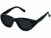 Rasterbrille 415-JGG ganzflächiger Raster, schwarz