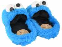 Sesamstraße Hausschuhe - Krümelmonster 3D Plüsch Slipper Pantoffeln Cookie Monster