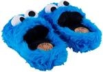 United Labels Sesamstra&szlig;e 3D Hausschuhe Pl&uuml;sch Cookie Monster, Blau, 38/40,