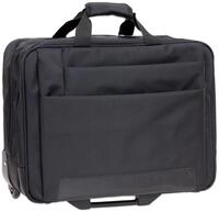 Dermata Aktentrolley Trolley Handgep&auml;ck Laptoptrolley Trolly Office 3479ny Schwarz