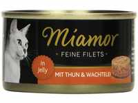 Miamor Feine Filets Thun & Wachtelei 24 x 100g
