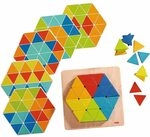 HABA 301703 - Legespiel Zauberdreiecke, Mit 36 Dreicken und 6 doppelseitig bedruckten