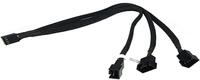 Phobya Y-Kabel 4Pin PWM auf 3X 4Pin PWM 30cm - Schwarz
