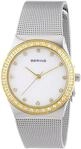 Bering Time Damen-Armbanduhr XS Classic Analog Quarz Edelstahl 12430-AZ1