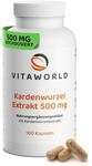 Kardenwurzel Extrakt &ndash; 500mg Kardenwurzelextrakt aus der wilden Karde (100...