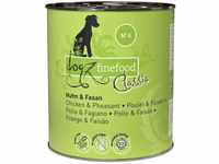 dogz finefood Hundefutter nass - N° 4 Huhn & Fasan - Feinkost Nassfutter für Hunde