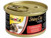 GimCat ShinyCat in Jelly Thunfisch mit Lachs - Nassfutter mit Fisch und Taurin für
