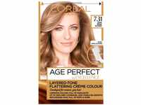 L'Oréal Paris Excellence Age Perfect Coloration, 7.31 Dunkles Caramelblond, 3er Pack