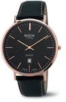 Boccia Herren-Armbanduhr Analog Quarz Leder 3589-05