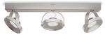 Philips myLiving LED Spot Spur 3-flammig Metall 4.5 W Edelstahl geb&uuml;rstet 533131716