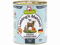 GranataPet Liebling's Mahlzeit Kalb & Kaninchen, 6 x 800 g, Nassfutter für Hunde,