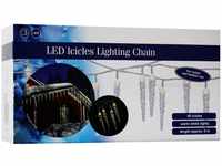 Haushalt International LED Eiszapfen Lichterkette 40 Zapfen - warmweiß -