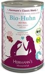 Herrmanns Bio Hundefutter Huhn Menu 1 mit Reis, Karotte, Leinoel 400 g, 12er Pack (12