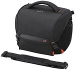 Sony LCSSC8 LCS-SC8 gepolsterte Tasche f&uuml;r DSLR Kamera mit Zusatzobjektiv, Schwarz