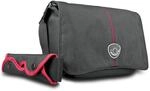 Mantona Cool Bag SLR-Kameratasche (Messenger Bag, Universaltasche) schwarz/rot