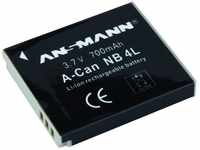 ANSMANN 5022263 A-Can NB 4 L Li-Ion Digicam Ersatzakku 3,7V/700mAh für Canon...