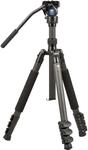 SIRUI ET-2204 Professionelles Reisestativ aus Kohlefaser mit VA-5 Fluid-Videokopf, 4