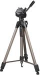 Hama Leichtes Einsteiger-Dreibeinstativ mit 3-Wege-Kopf, Star 63 166-3D, Champagner