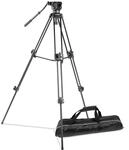 walimex pro EI-9901 Pro Videostativ mit Aufbewahrungstasche und Schnellwechselplatte,