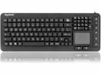 KeySonic KSK-6231 Tastatur INEL (US) Silikon-Tastatur universell Staub und