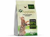 Applaws Katzentrockenfutter Adult, Huhn mit Lamm, getreidefrei und komplett 2 kg (1