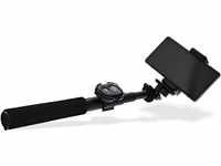 InLine 48090 Selfie Stick mit Bluetooth Funkauslöser, Teleskop, schwarz, Aluminium,