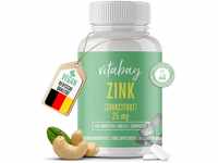 Zink 25 Hochwertiges Zinkcitrat - Premium Qualität - Made in Germany - 250...