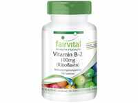 Fairvital | Vitamin B2 Riboflavin 100mg - HOCHDOSIERT - VEGAN - 100 Tabletten