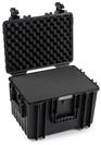 B&W International Mehrzweckkoffer Outdoor 5500 (PP.379) Schwarz - mit W&uuml;rfelschaum -