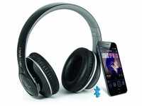 Technaxx Bluetooth Closed Kopfhörer MP3 + FM + Freisprechen Schwarz (BT-X15)